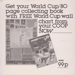 1982 Co-Operative Society World Cup Stickers #44 Team Back