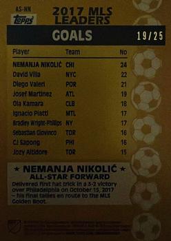 2018 Topps MLS - All-Star Orange #AS-NN Nemanja Nikolic Back