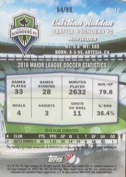 2017 Stadium Club MLS - Autographs Black & White #13 Cristian Roldan Back