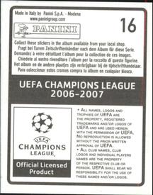 2006-07 Panini UEFA Champions League Stickers #16 Deco Back