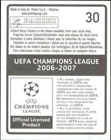 2006-07 Panini UEFA Champions League Stickers #30 David Albelda Back