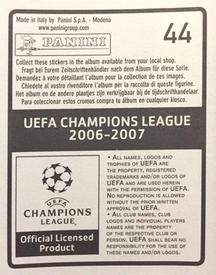 2006-07 Panini UEFA Champions League Stickers #44 John Arne Riise Back