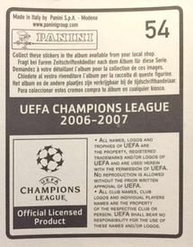2006-07 Panini UEFA Champions League Stickers #54 Dirk Kuyt Back