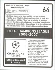 2006-07 Panini UEFA Champions League Stickers #64 Paul Scholes Back