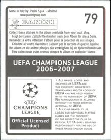 2006-07 Panini UEFA Champions League Stickers #79 Emmanuel Eboue Back