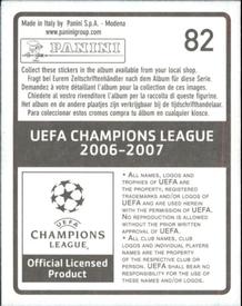 2006-07 Panini UEFA Champions League Stickers #82 Fredrik Ljungberg Back