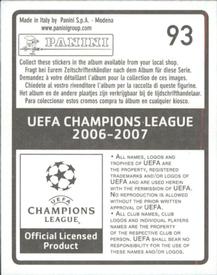 2006-07 Panini UEFA Champions League Stickers #93 Khalid Boulahrouz Back