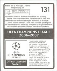 2006-07 Panini UEFA Champions League Stickers #131 Maicon Back