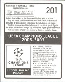 2006-07 Panini UEFA Champions League Stickers #201 Ismail Aissati Back