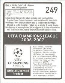 2006-07 Panini UEFA Champions League Stickers #249 Ronny Back