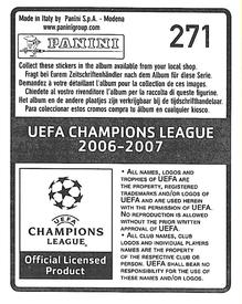 2006-07 Panini UEFA Champions League Stickers #271 Tiago Back