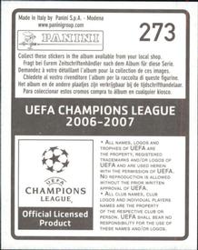 2006-07 Panini UEFA Champions League Stickers #273 Alou Diarra Back