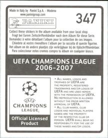 2006-07 Panini UEFA Champions League Stickers #347 Urby Emanuelson Back