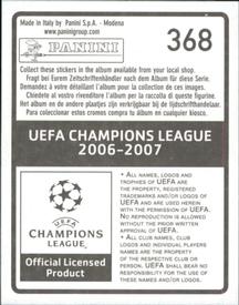 2006-07 Panini UEFA Champions League Stickers #368 Alessandro Birindelli Back