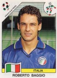 1990 Panini Italia '90 World Cup Stickers #53 Roberto Baggio Front