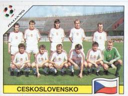 1990 Panini Italia '90 World Cup Stickers #79 Team photo Ceskoslovensko Front