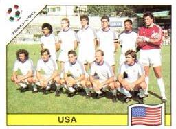 1990 Panini Italia '90 World Cup Stickers #98 Team photo USA Front