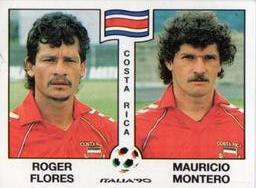1990 Panini Italia '90 World Cup Stickers #185 Roger Flores / Mauricio Montero Front