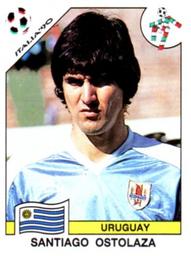 1990 Panini Italia '90 World Cup Stickers #373 Santiago Ostolaza Front