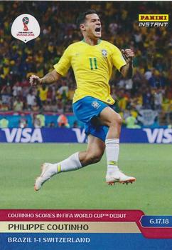 2018 Panini Instant FIFA World Cup #43 Philippe Coutinho Front