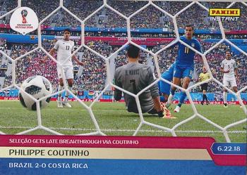 2018 Panini Instant FIFA World Cup #52 Philippe Coutinho Front