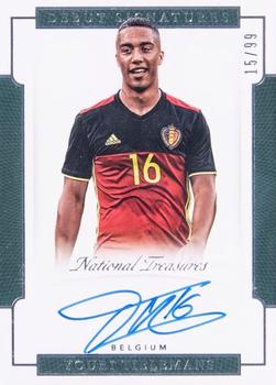 2018 Panini National Treasures - Debut Signatures #DS-YTI Youri Tielemans Front