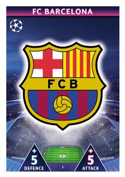 2018-19 Topps Match Attax UEFA Champions League #1 FC Barcelona Club Badge Front