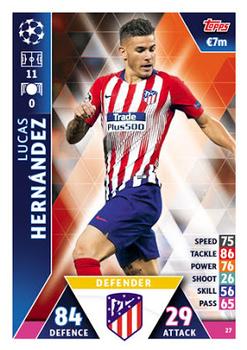 2018-19 Topps Match Attax UEFA Champions League #27 Lucas Hernández Front