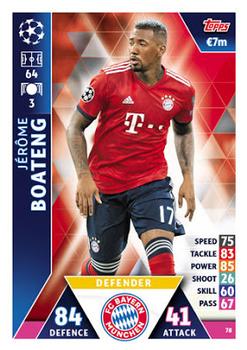 2018-19 Topps Match Attax UEFA Champions League #78 Jérôme Boateng Front