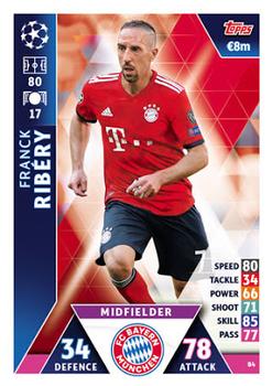 2018-19 Topps Match Attax UEFA Champions League #84 Franck Ribéry Front