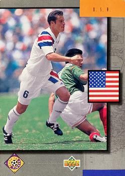 1994 Upper Deck World Cup Contenders French/Dutch - UD Set #UD11 USA Front
