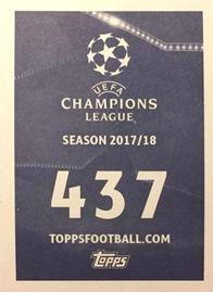 2017-18 Topps UEFA Champions League Stickers #437 Club Logo Back