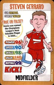 2008 Kick! Magazine Football Heroes #NNO Steven Gerrard Front