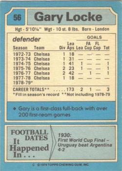 1979-80 Topps #56 Gary Locke Back