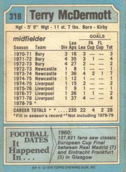 1979-80 Topps #318 Terry McDermott Back