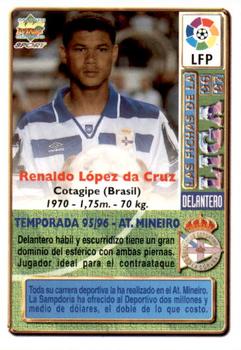 1996-97 Mundicromo Sport Las Fichas de La Liga - Ultima Hora II #161 Renaldo Back