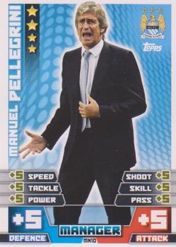 2014-15 Topps Match Attax Premier League Extra - Managers #MN10 Manuel Pellegrini Front