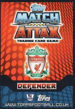 2014-15 Topps Match Attax Premier League Extra - Man of the Match #M17 Alberto Moreno Back