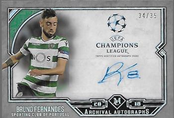 2017-18 Topps Museum Collection UEFA Champions League - Archival Autographs #AA-BF Bruno Fernandes Front