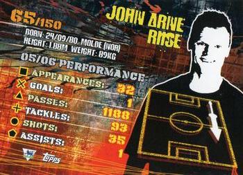 2007 Topps Premier Gold #65 John Arne Riise Back
