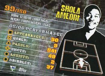 2007 Topps Premier Gold #99 Shola Ameobi Back