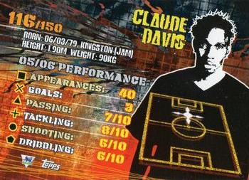 2007 Topps Premier Gold #116 Claude Davis Back