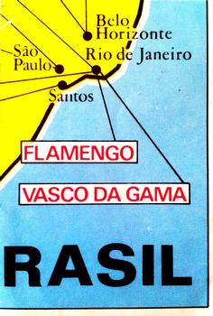 1975-76 Panini Football Clubs Stickers #34 Map of Brazil Front