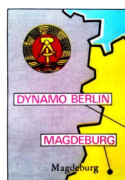 1975-76 Panini Football Clubs Stickers #78 Map of East Germany Front