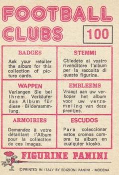 1975-76 Panini Football Clubs Stickers #100 Club Badge Back