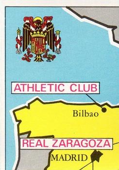 1975-76 Panini Football Clubs Stickers #102 Map of Spain Front