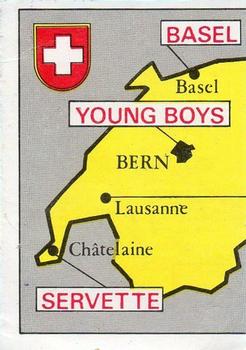1975-76 Panini Football Clubs Stickers #130 Map of Switzerland Front