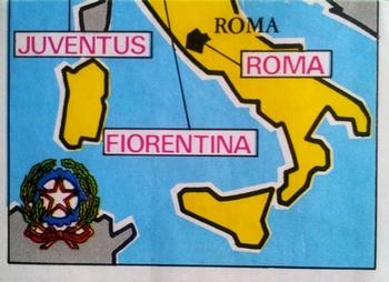 1975-76 Panini Football Clubs Stickers #151 Map of Italy Front