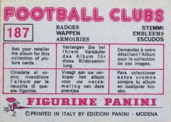1975-76 Panini Football Clubs Stickers #187 Map of Malta Back