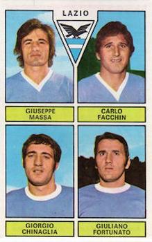 1971-72 Panini Calciatori #409 Giuseppe Massa / Carlo Facchin / Giorgio Chinaglia / Giuliano Fortunato Front